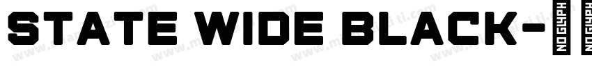 State Wide Black字体转换